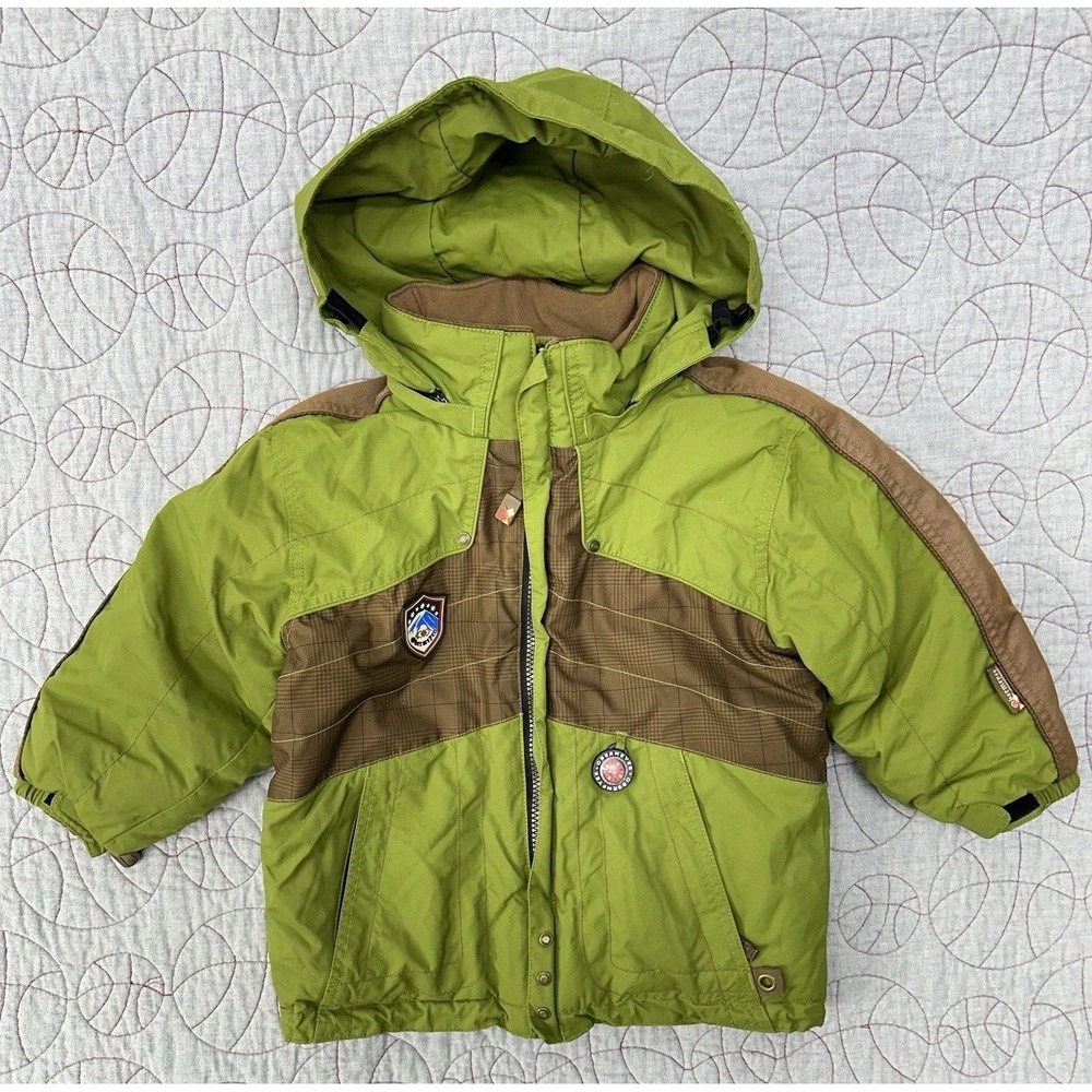 Obermeyer Winter Coat Green I-Grow System / Boys' 4